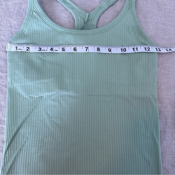 Lululemon Ribbed Racerback Tank Light Green Size 6 - Picture 5 of 5